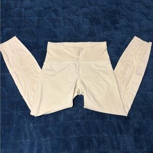 Lululemon Women White Train Times 7/8 Pants Leggings